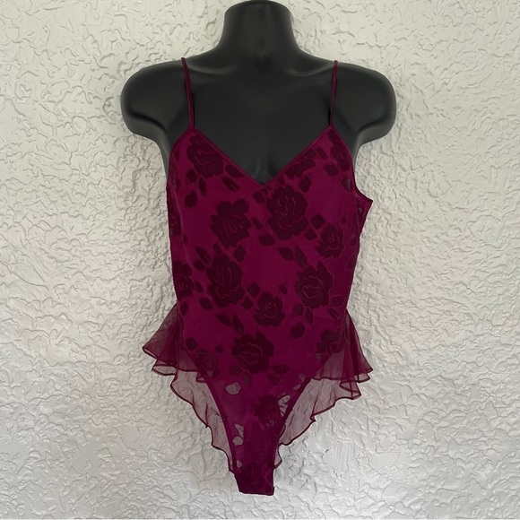 Victoria’s Secret Gold Label Floral Tulle Teddy Medium - Picture 2 of 9